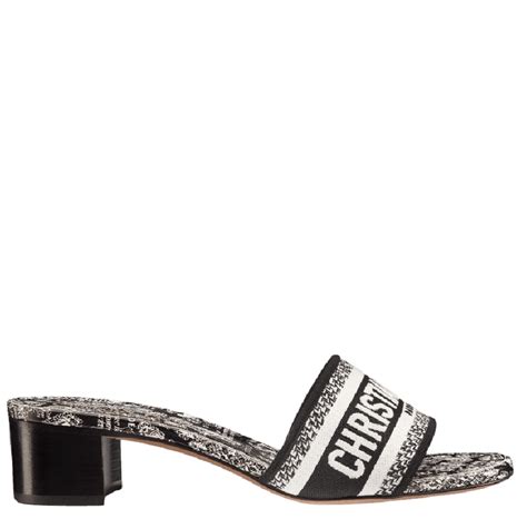 dior dway heeled slide.